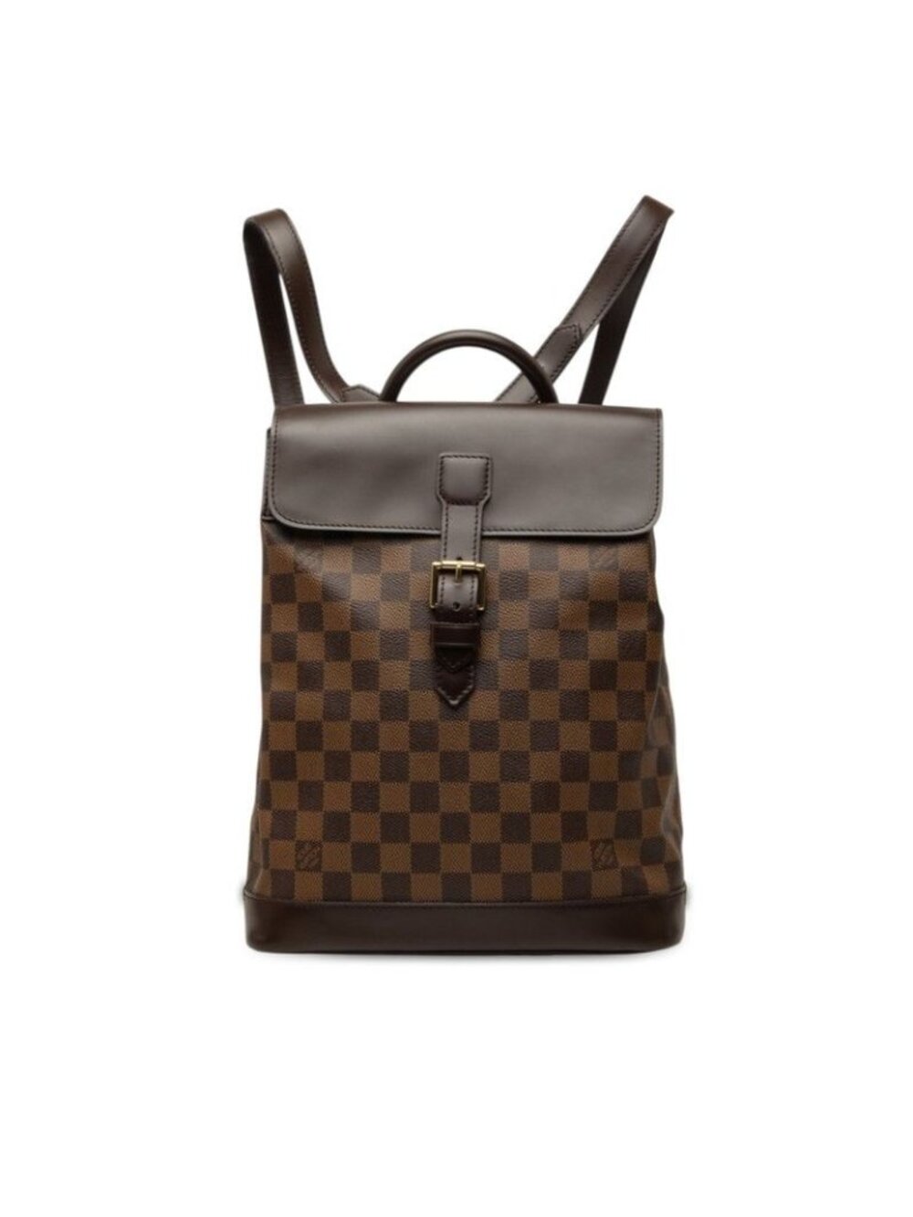 Louis Vuitton Damier Soho Backpack Brown Leather